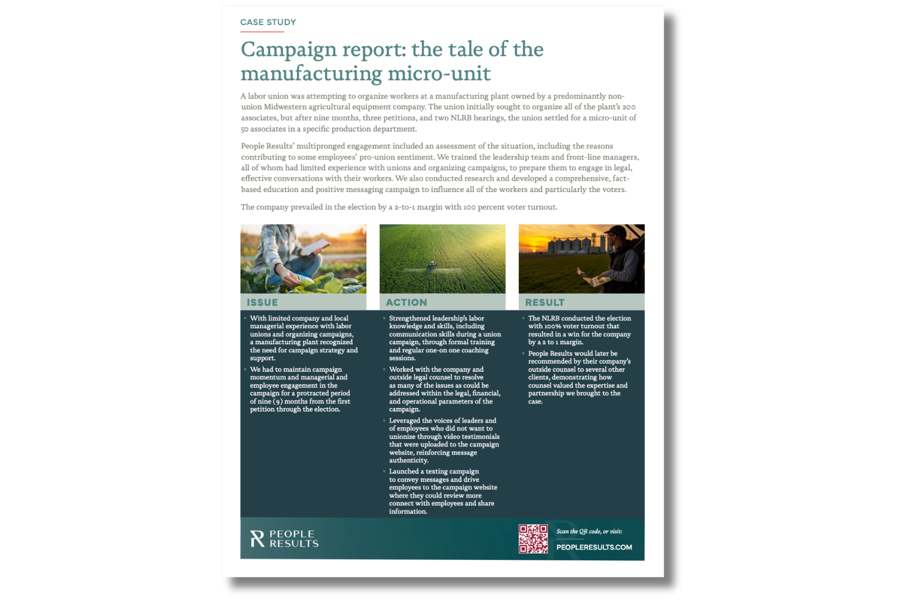 Campaign Report: The Tale of the Manufacturing Micro-Unit